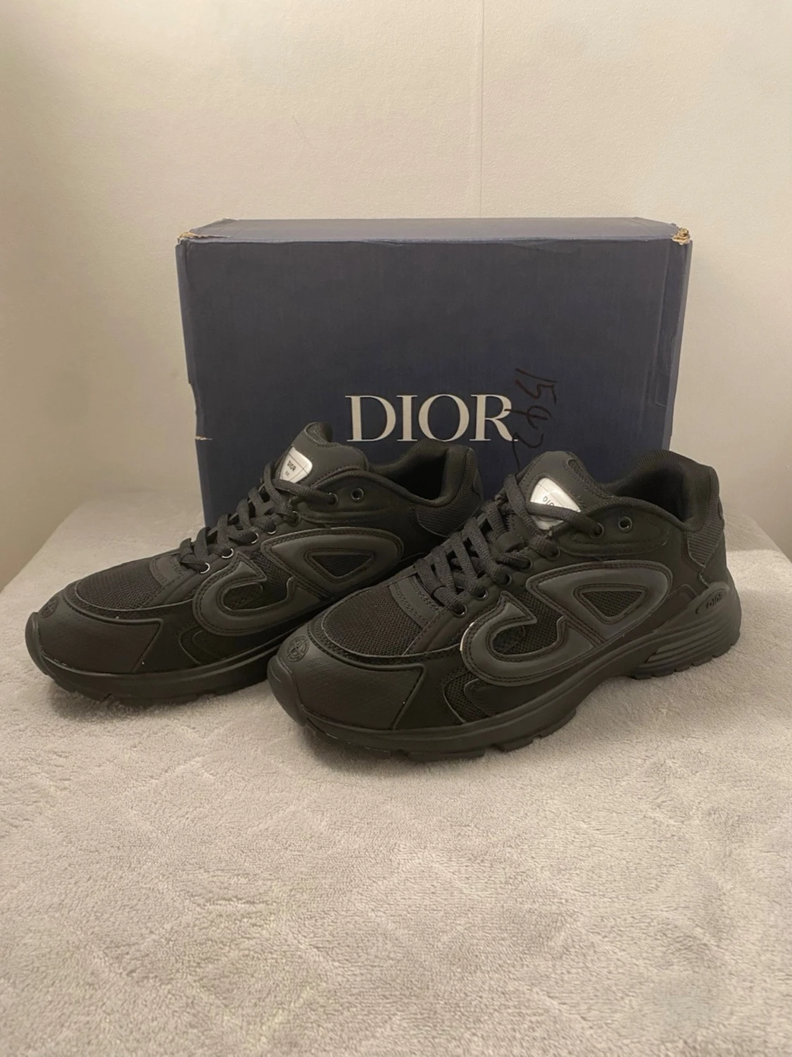 Svarta D10R sneakers med mesh och läder - 1