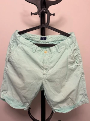 Gant  - Snygga mintgröna shorts från Gant med klassisk passform och fickor i sidorna. Perfekta för varma dagar och har en fräsch, ljus färg. Stängs med knapp och dragkedja framtill. 