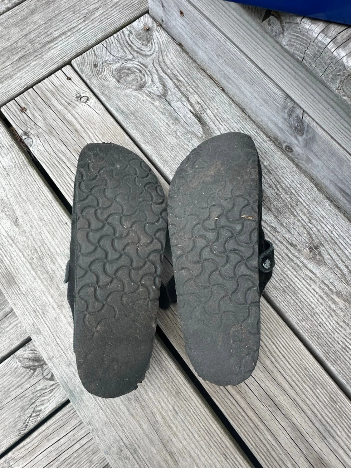 Svarta Birkenstock tofflor mocka - 2
