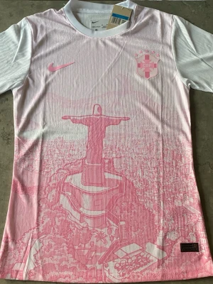 Brasilien 2025/2026 Special Edition Rosa Tröja - Brasilien fotbollströja 25/26 Special Edition       Storlek M                                                                           Ny oanvänd, taggar är på                                           Lägg ett bud om du känner att priset är för högt 