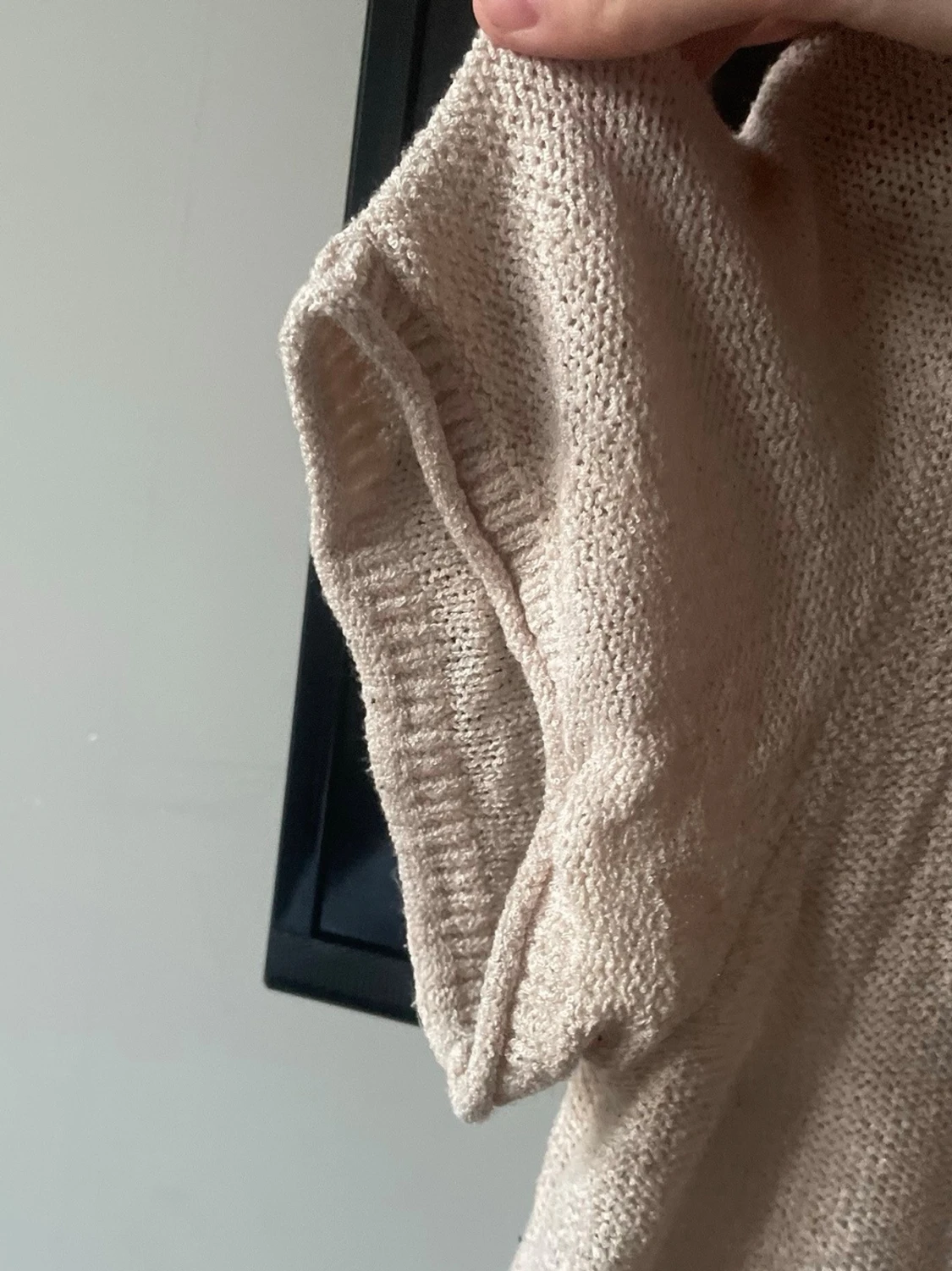Beige stickad topp från ONLY - 2