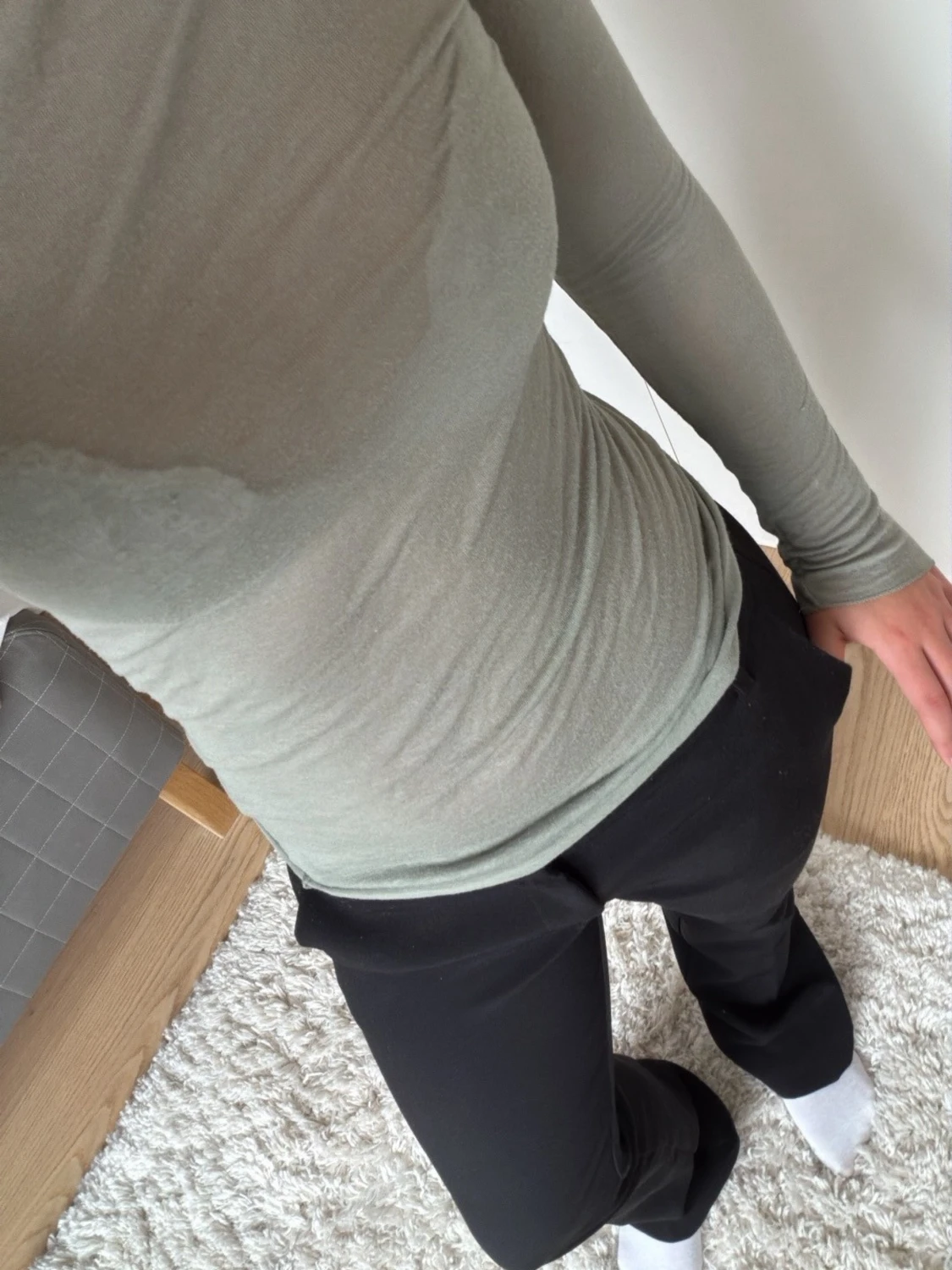 Ljusgrön långärmad intimissimi topp - 1