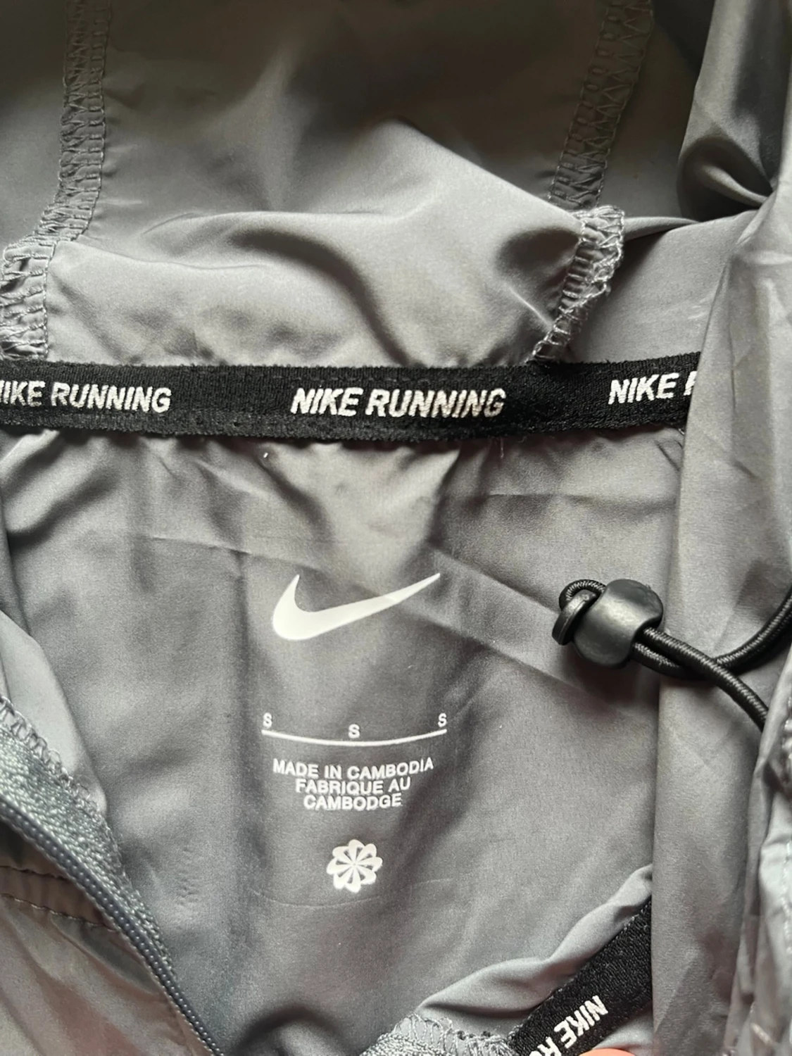 Grå nike runner vindjacka - 2