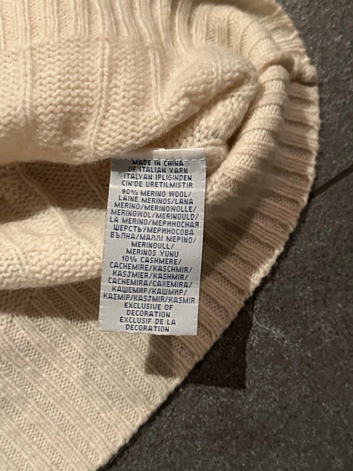 Vit kabelstickad tröja Polo Ralph Lauren - 6