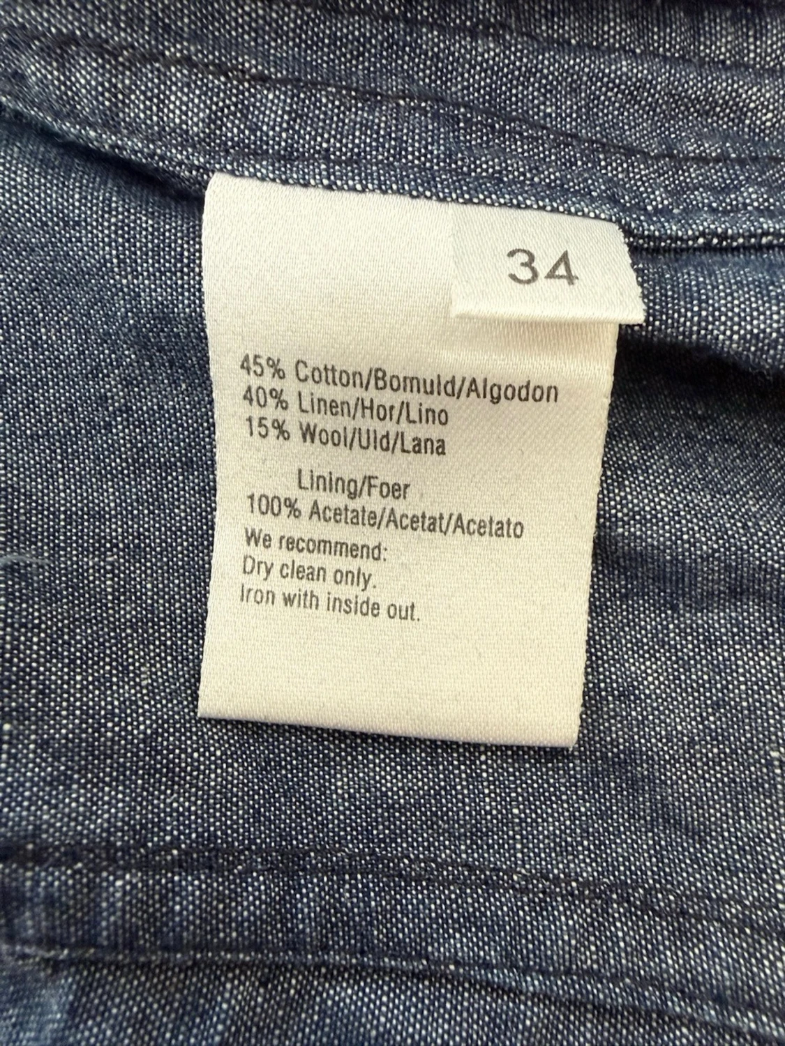 Blå denimkostym från Lene Sand jeans kavaj - 6