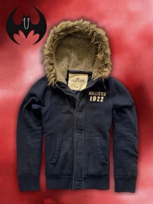 Vintage Hollister Pälsfodrad Hoodie Jacka - Säljer denna sjuka sällsynta Hollister pälsfodrad Jacka | bra skick, några fläckor men syns inte | Size M | Längd: 68cm Bredd: 54cm Armlängd: 72cm | Skyltdocka: M - 48 cm axlar, 75 cm midja | Lägg endast bud med avsikt att köpa nu, inga fördröjning! Pris är inte hugget i sten!