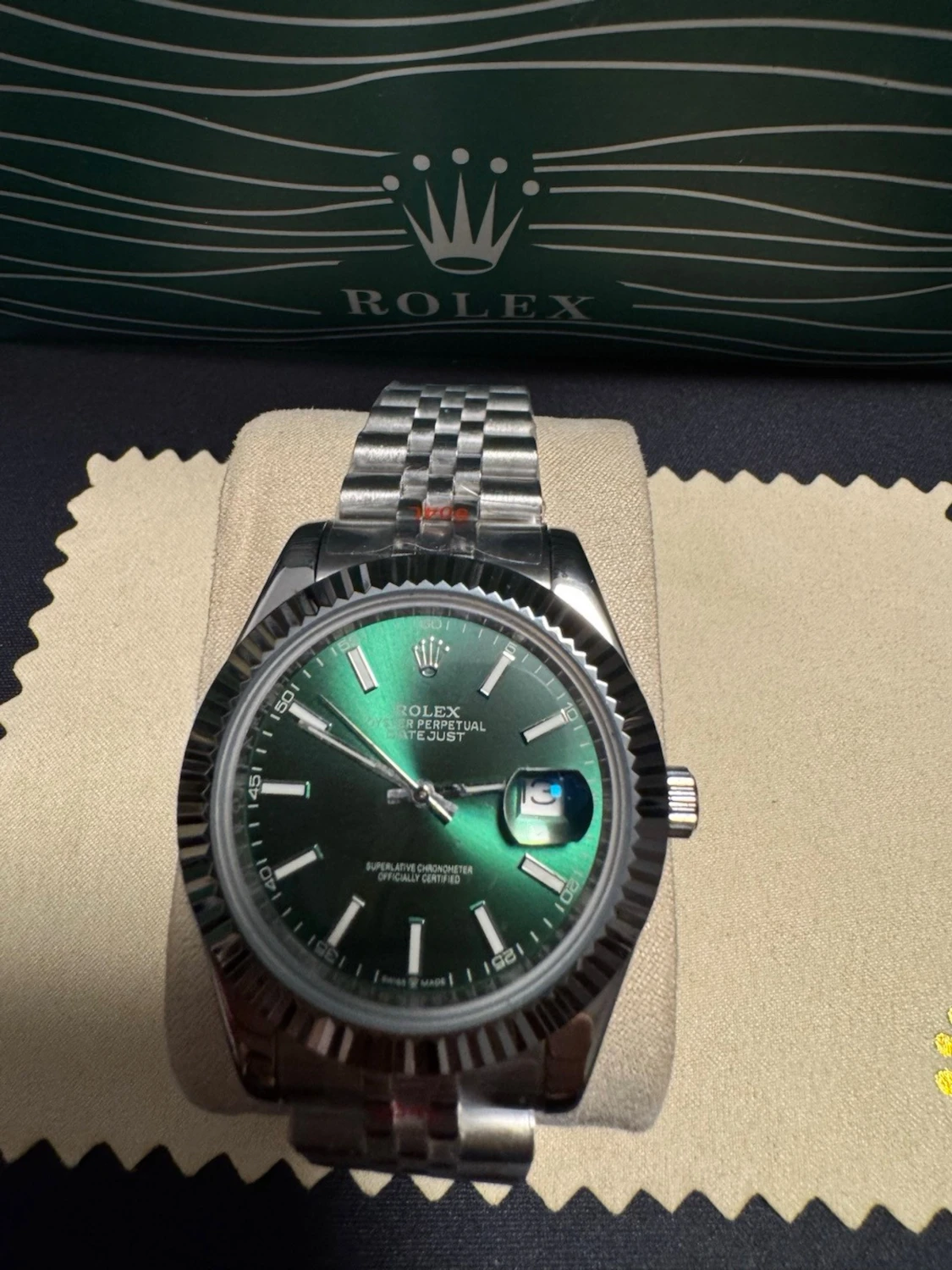 Rolx Role Topp Datejust 41mm Emerald Dial / O... - 2