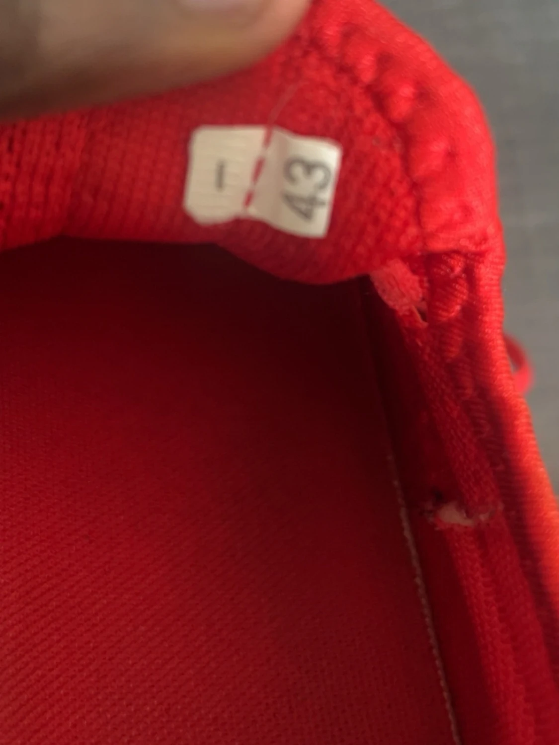 Röda mesh sneakers med snörning - 3