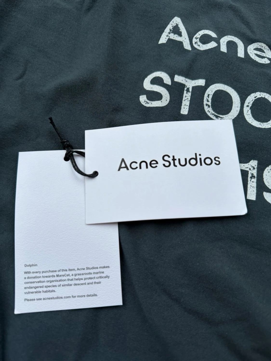 Mörkgrå långärmad Acne Studios tee - 3