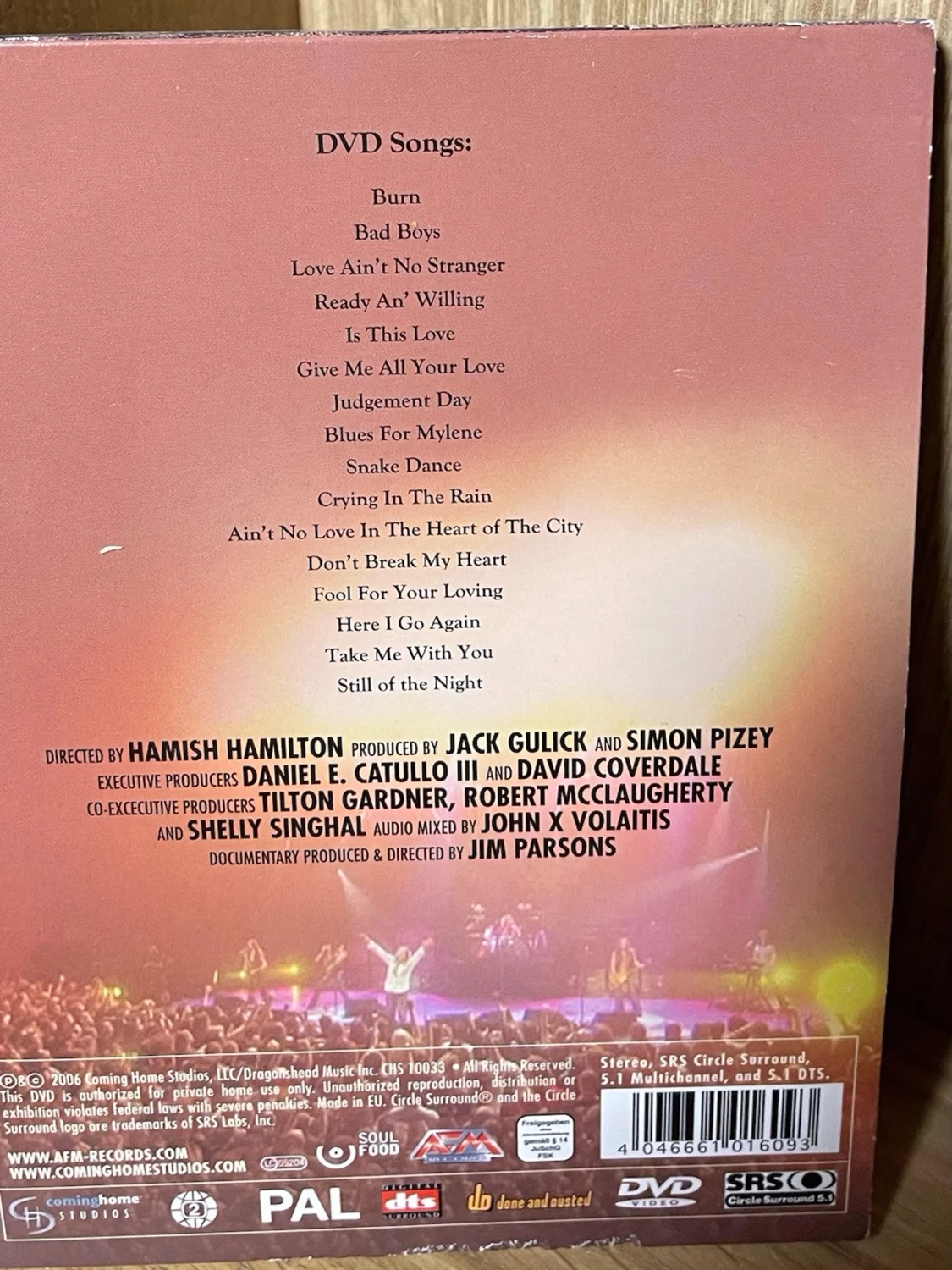 Whitesnake Live DVD - 1