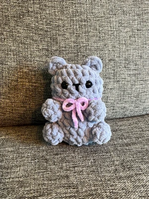 Virkad nalle - Handgjord virkad söt liten nalle
