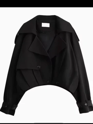 Trenchcoat jacka från Xdj fushi  - Jätte snygg svart trenchcoat jacka perfekt för våren. Aldrig använd med prislapp! 