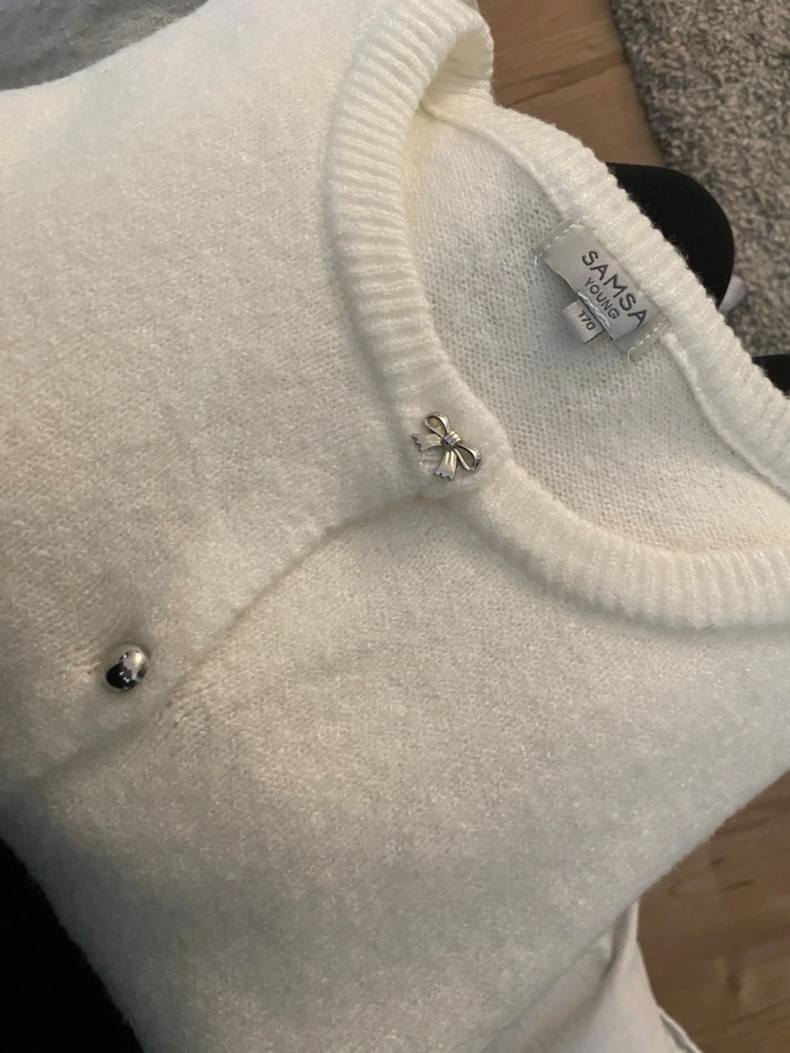 Supergullig kortärmad kofta - 2