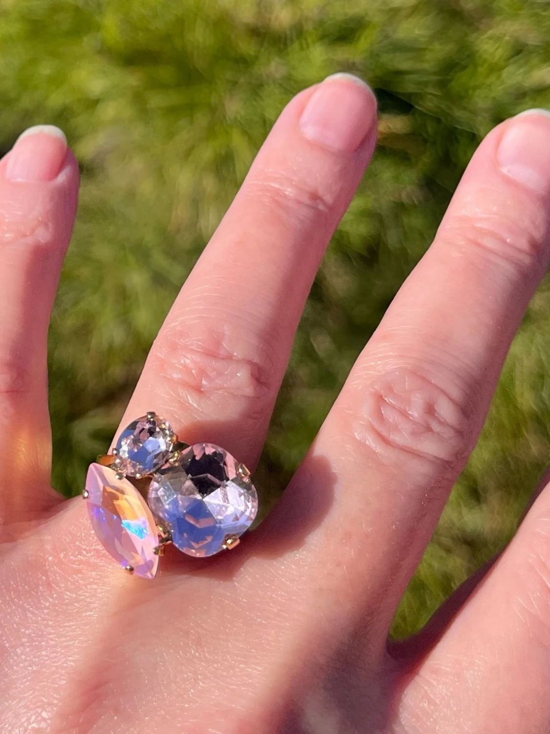 Mixed sized ring Rosa nyanser  - 3