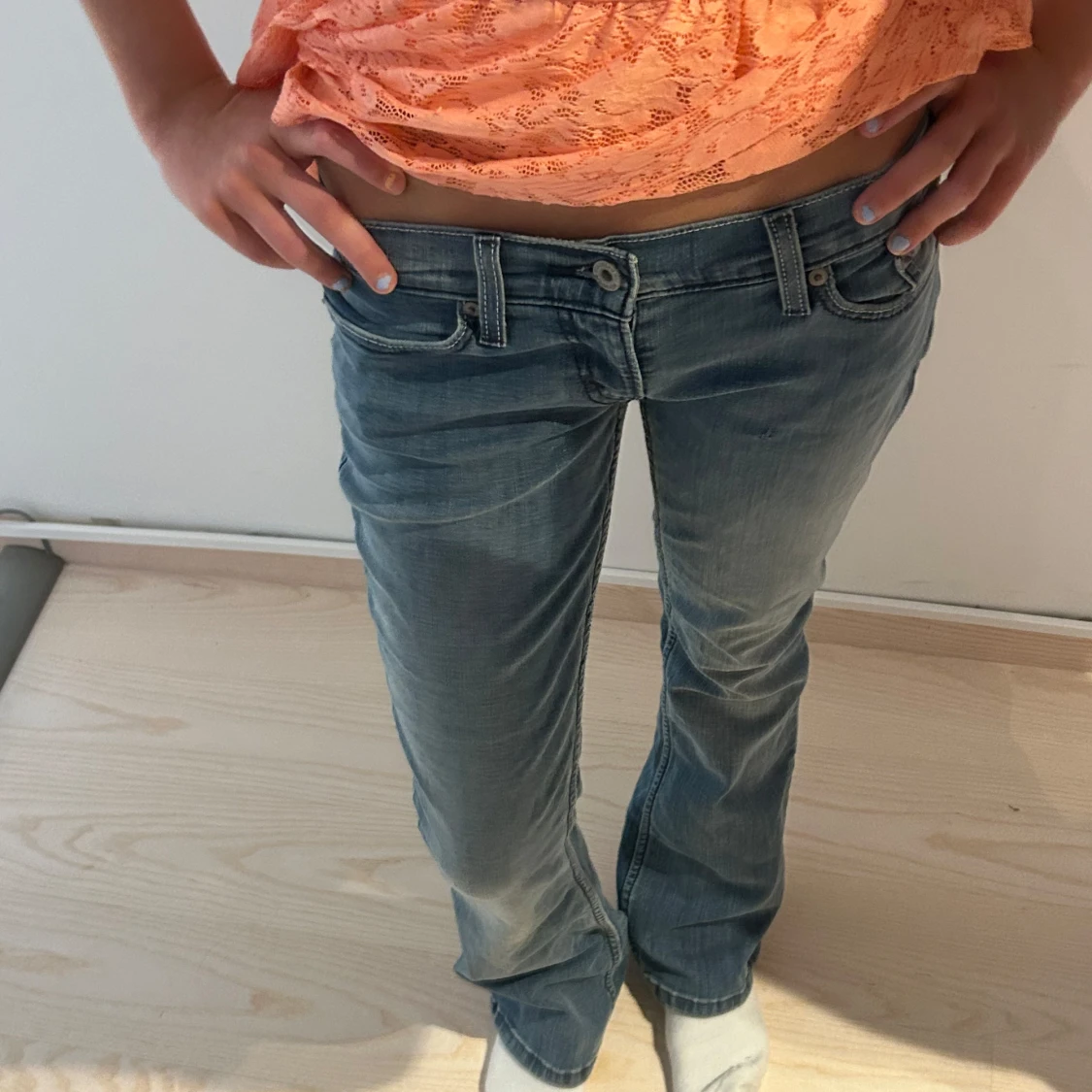 Lågmidjade jeans