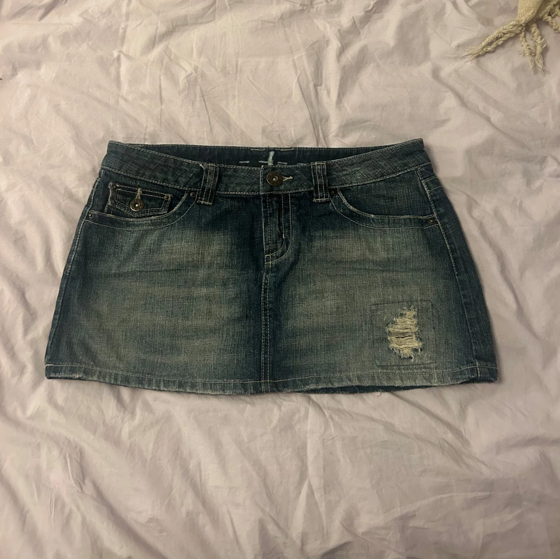 Mini jeanskjol - 1