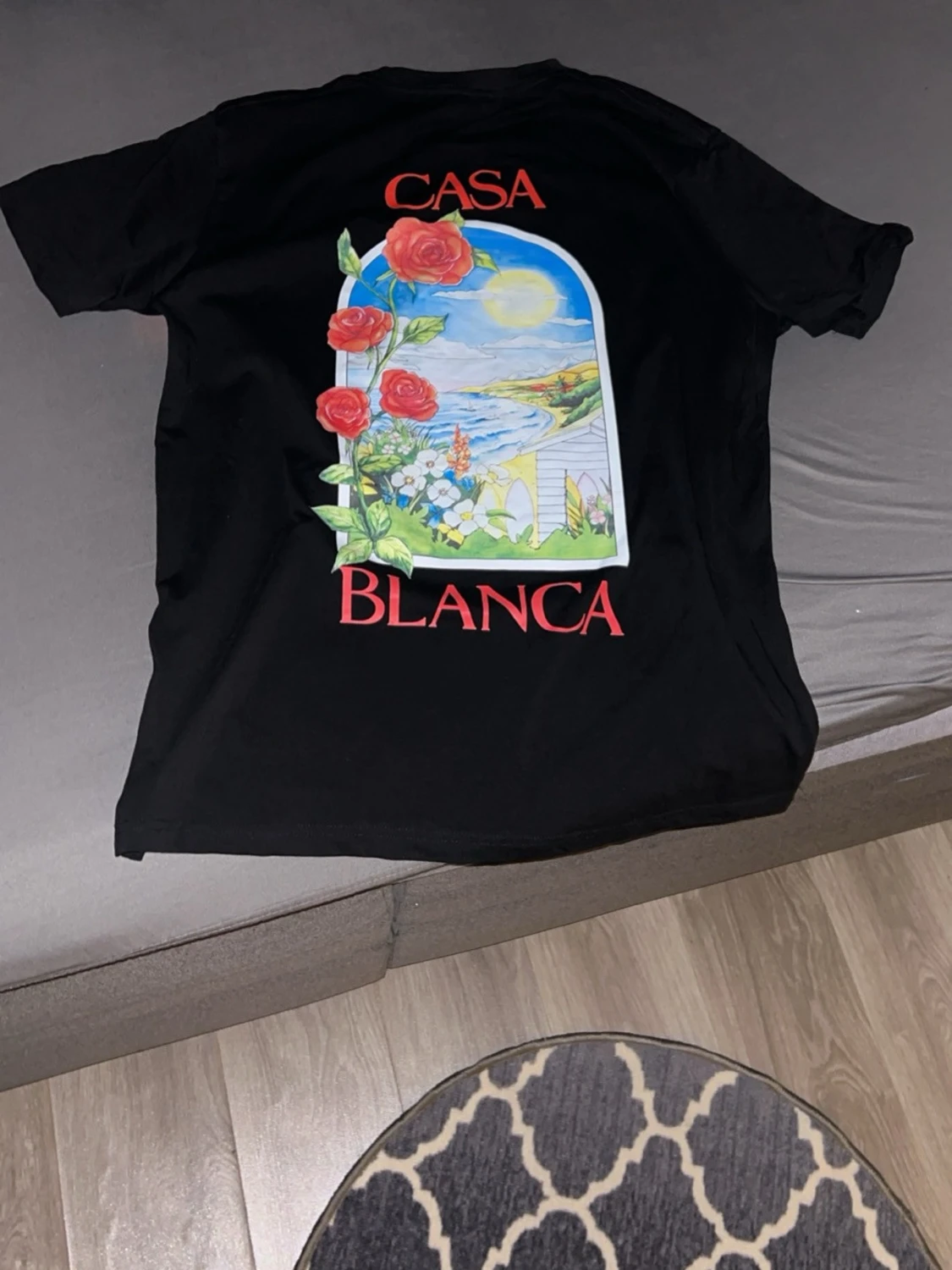 Svart Casablanca t-shirt med tryck