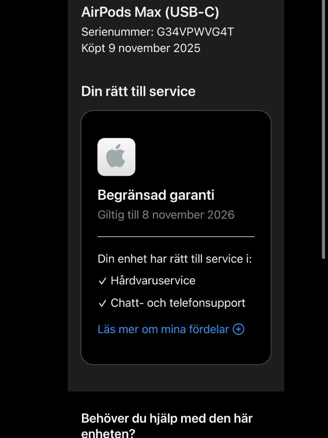 Apple AirPods Max hörlurar svart - 5