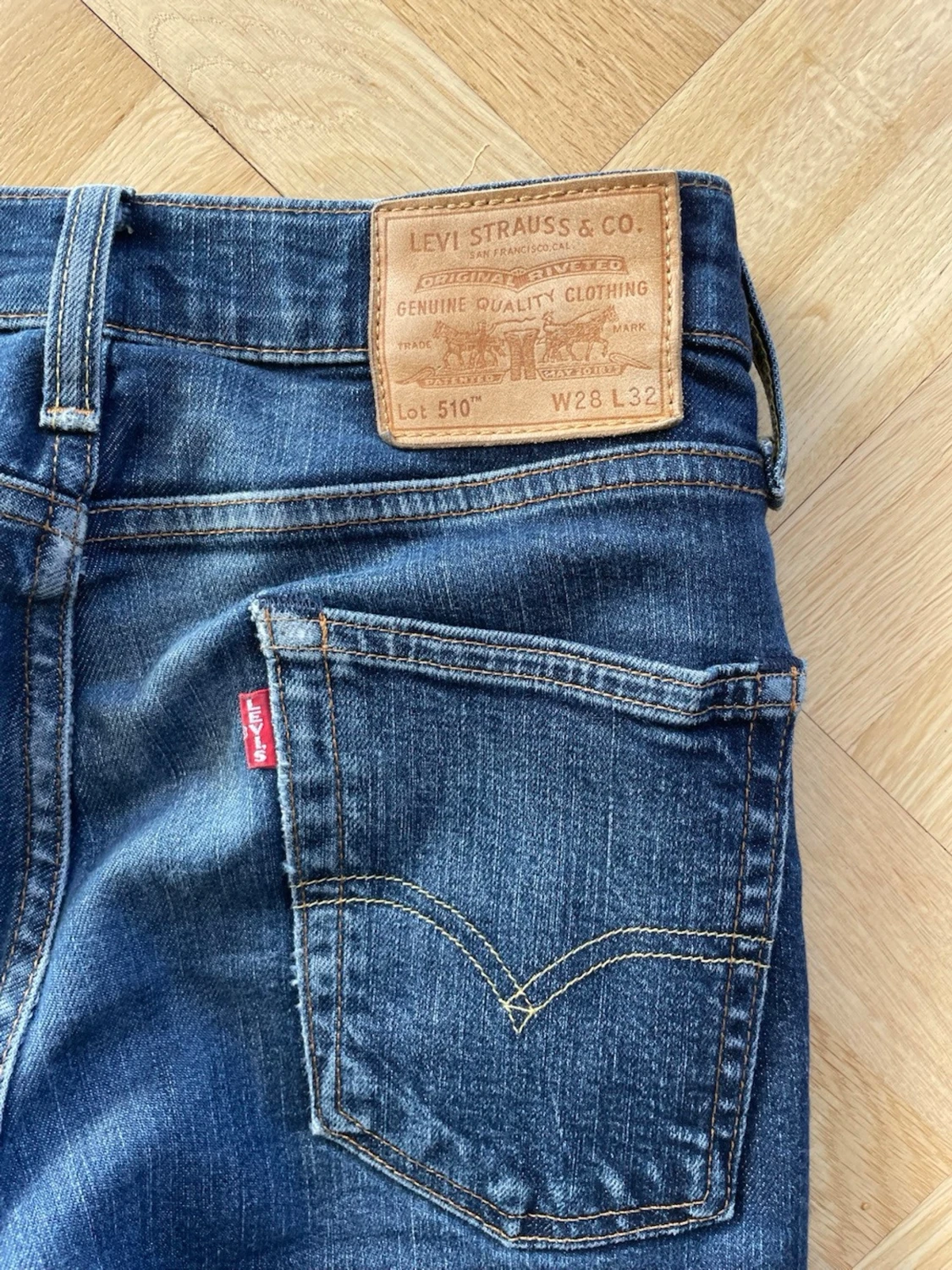 Mörkblå skinny jeans från Levi's - 2