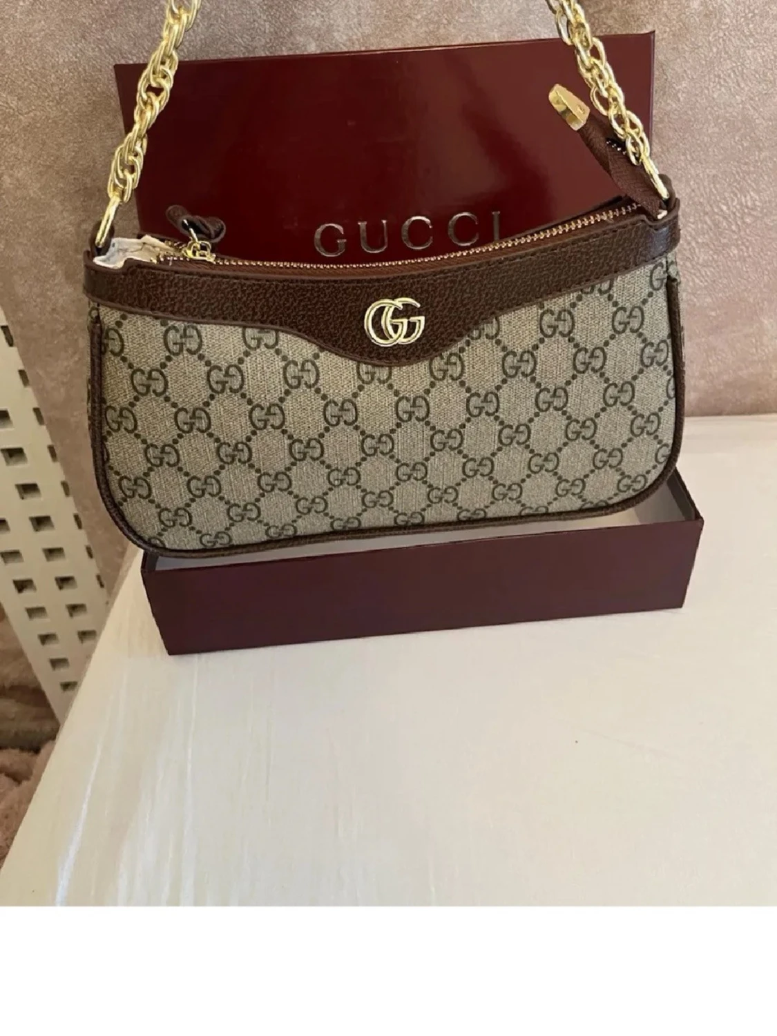 Armväska brun färg - 1