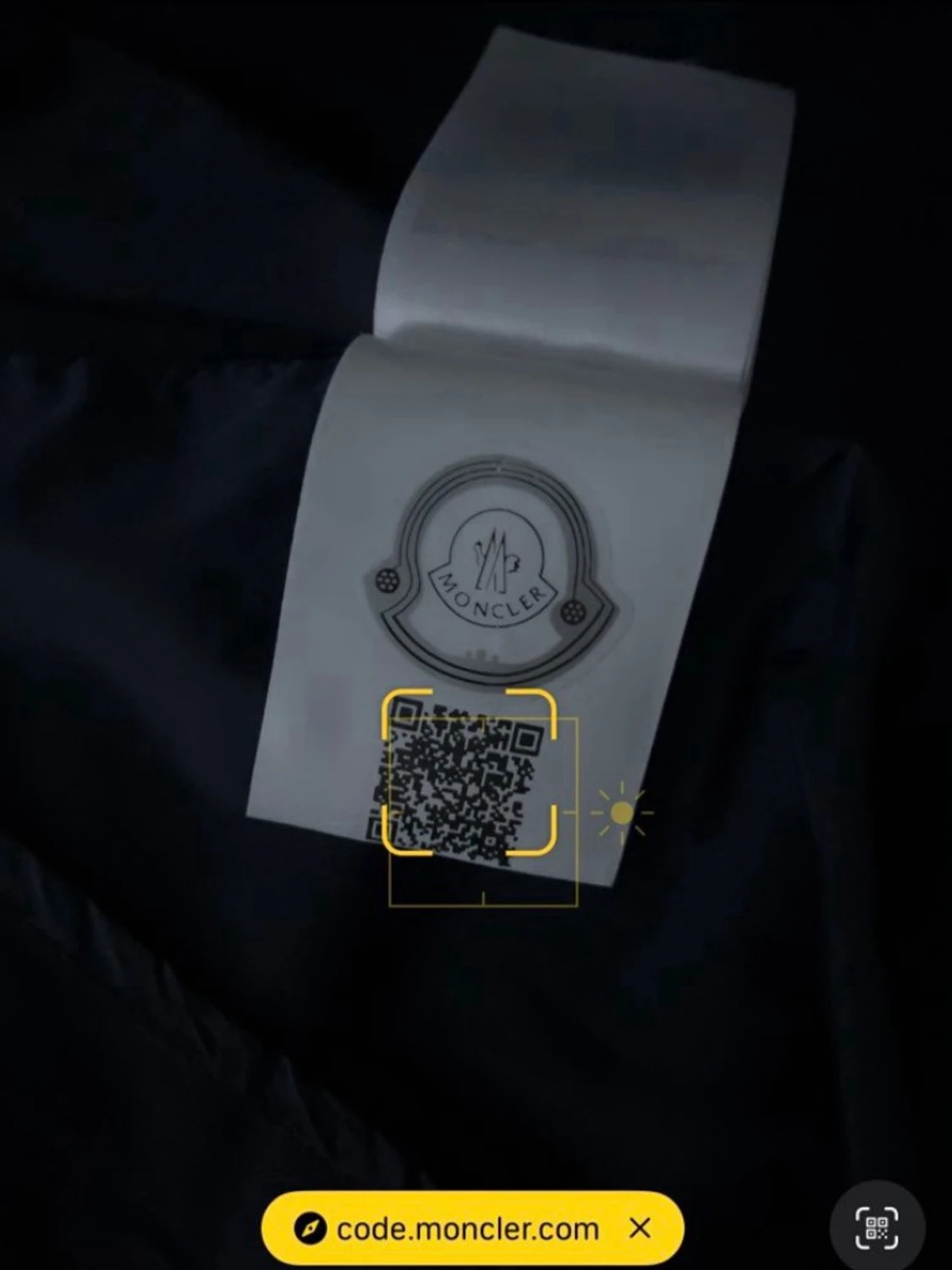 Mörk blått Moncler vindjacka med huva - 3