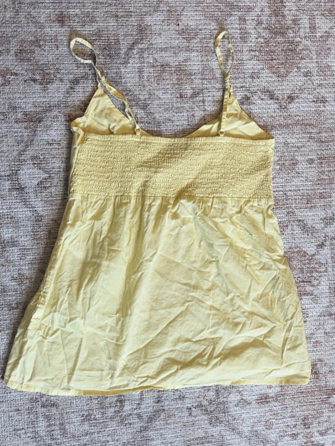 Vintage gul peplum topp  - 4