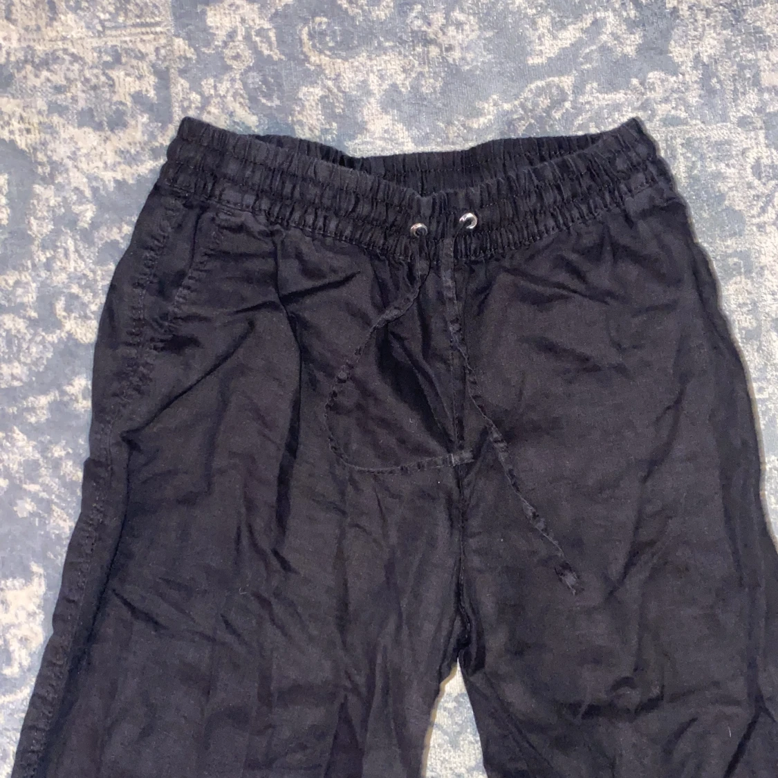 Svarta linnebyxor  - 90