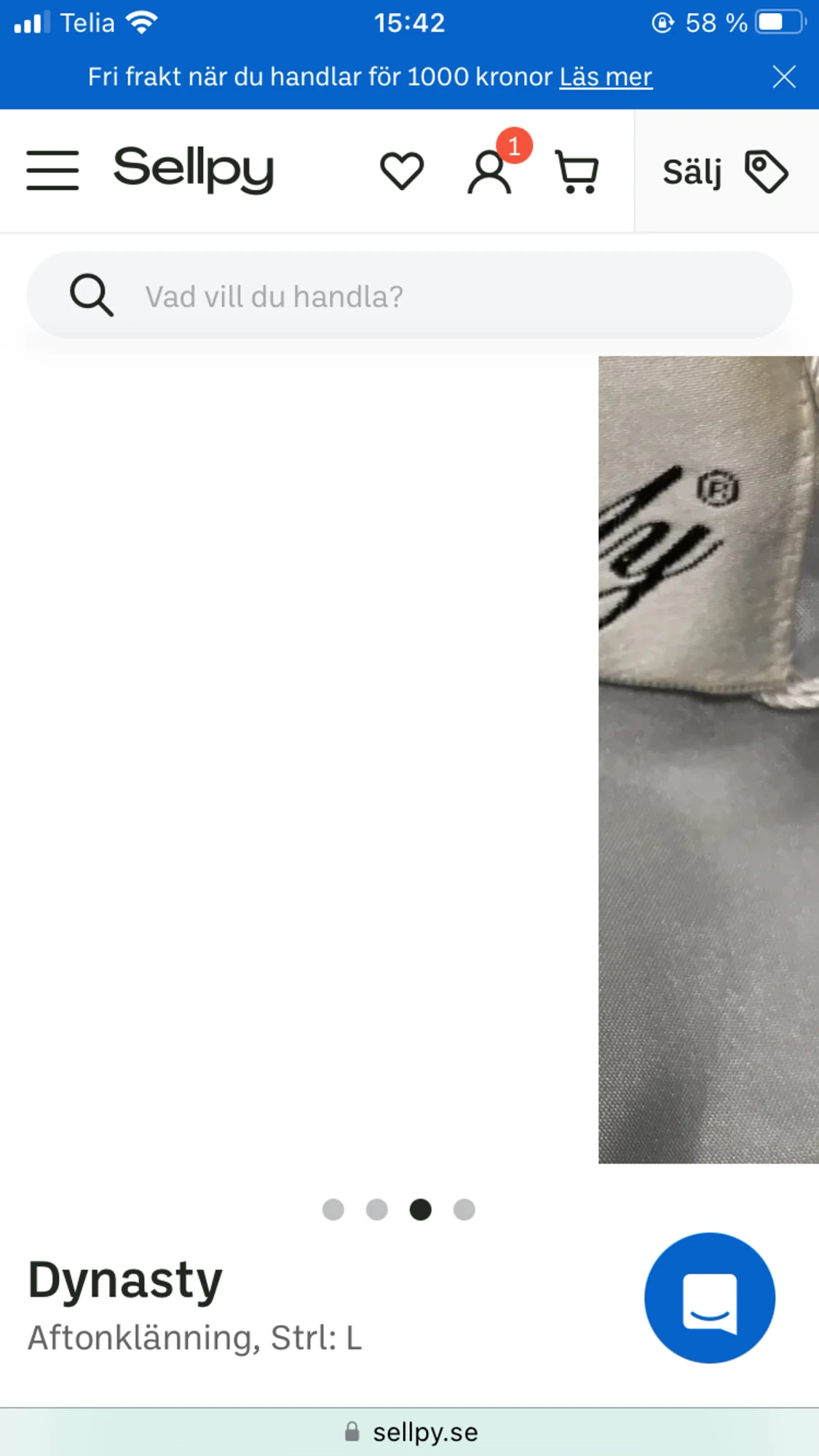 balklänning från dynasty - 90