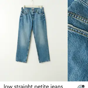 Säljer mina low straight petite jeans från Gina. Ljusblåes super fina jeans men som inte är min stil längre. Jeansen är använda få gånger o helt fel fria❤️