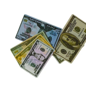 Nyckelring  - Nyckelring med "plastpengar" 