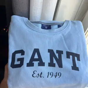 Hej! Säljer en ljusblå Gant Hoodie i storlek S. Ljuset på bilderna är missvisande men tröjan är fin ljusblå färg! Den är bra skick utan märken.  Hör av dig vid frågor!