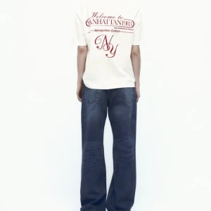 T-shirt med tryck - T-shirt från Zara med broderat tryck. Aldrig använd. Finns ej att köpa på Zara längre.