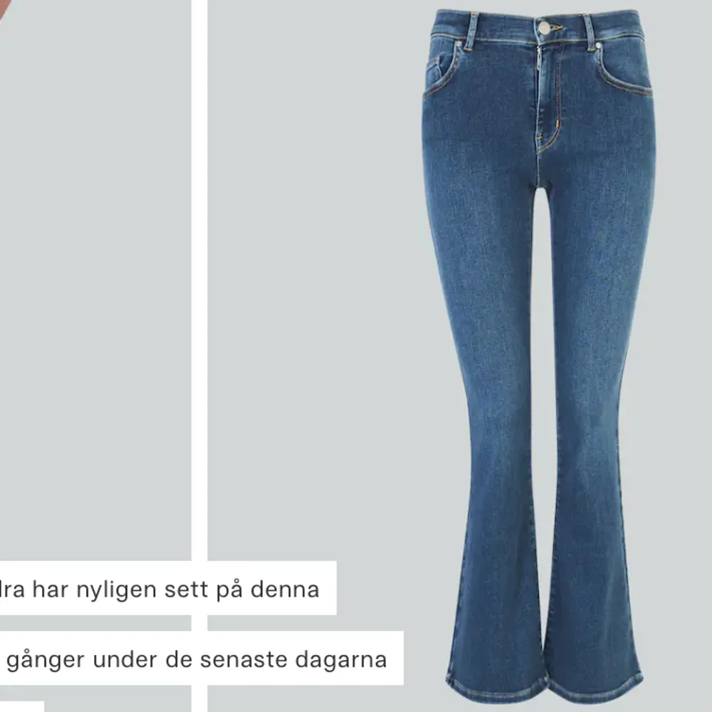 Säljer nu mina super fina mörkblåa lågmidjade bootcut jeans från bikbok. Säljer då de inte kommer till användning. Hör av dig om du har frågor eller vill ha fler bilder. De är i nyskick💓Köpte för 599 och säljer för 400kr💓💓. Jeans & Byxor.