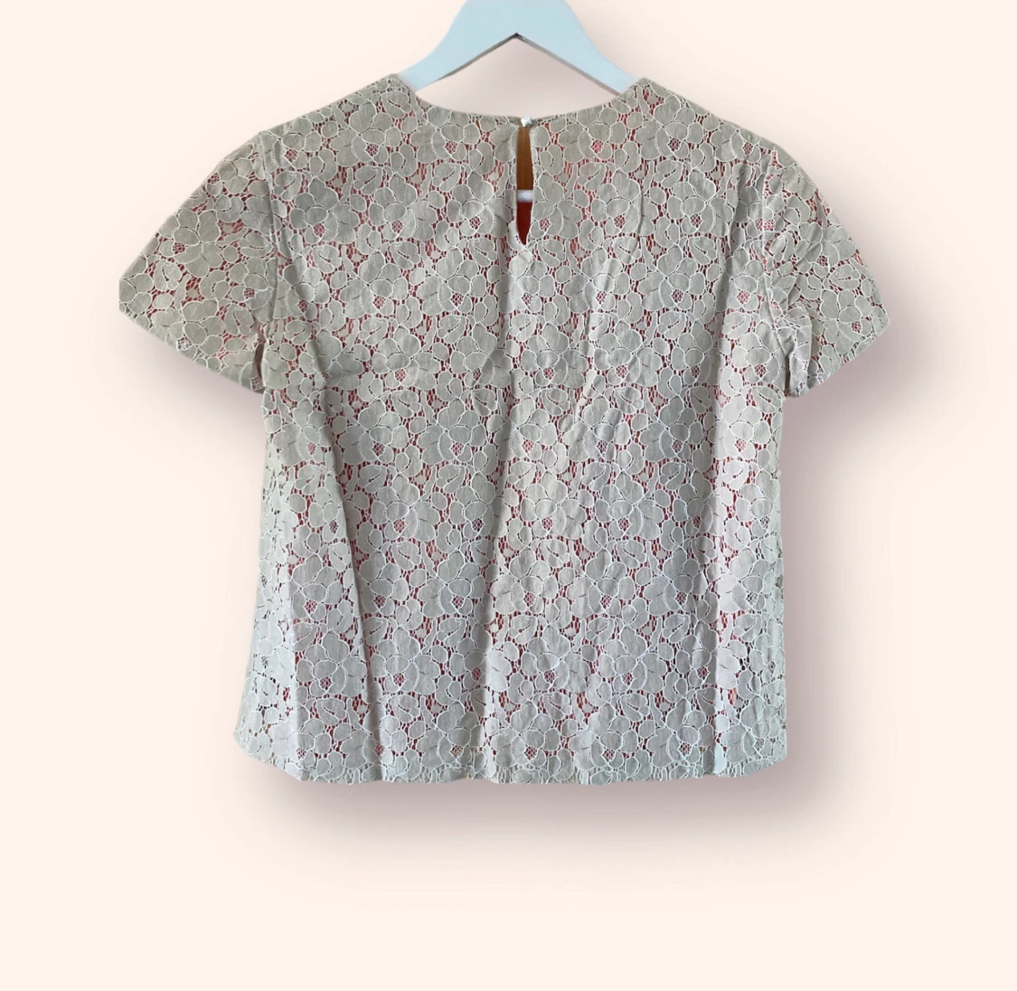 Matthew Williamson kort beige/persikofärgad blus strl S-Xs - 1