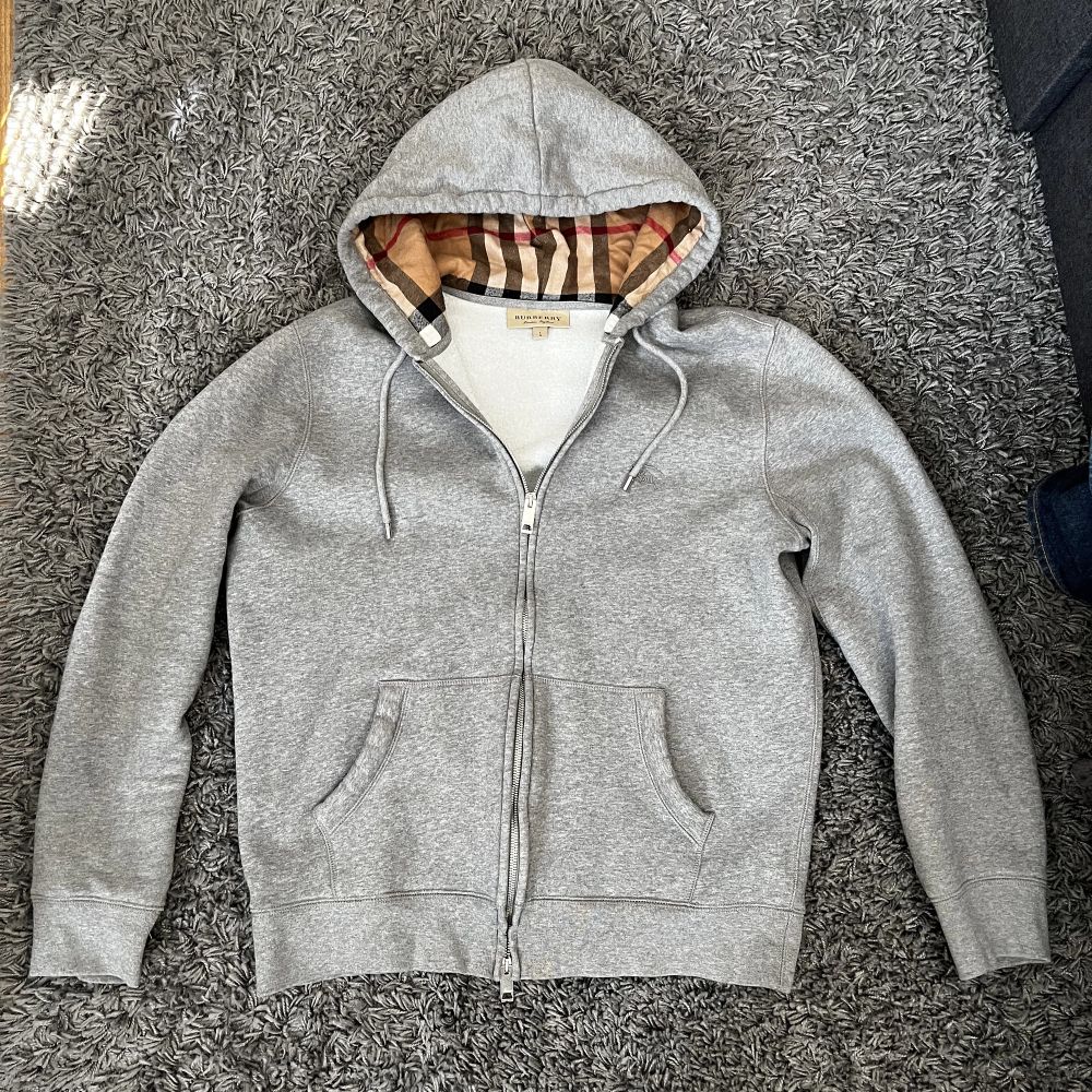 BURBERRY LONDON ENGLAND HOVE MESH CHECK LOGO ZIP UP HOODIE, 55% OFF
