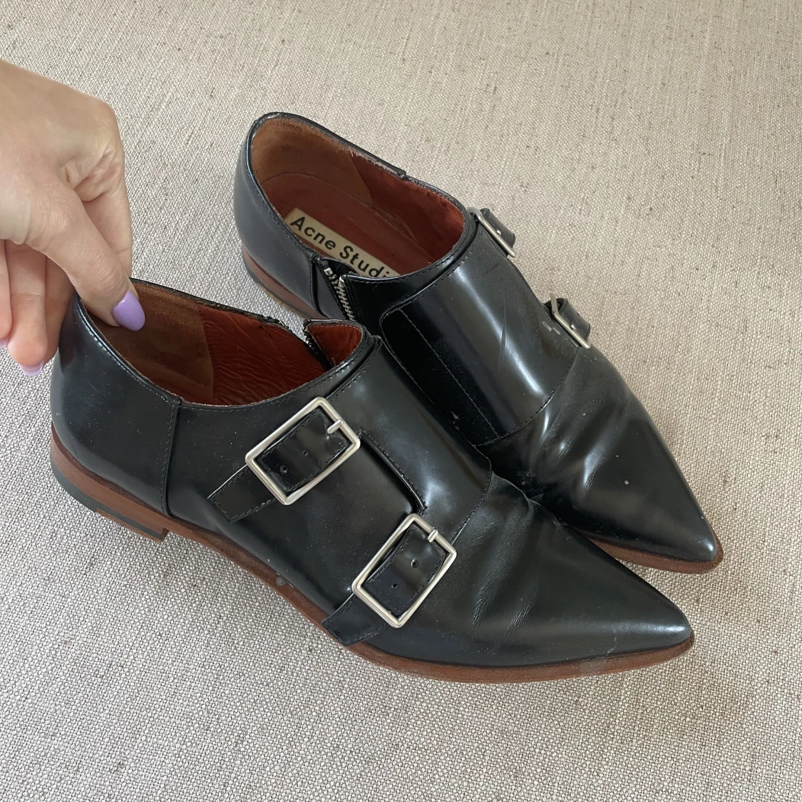 Acne studios svart loafer