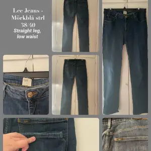 Mörkblå Jeans från Lee! Knappt använda och sitter som en smäck! Säljer dom då jag rensar kläder.💗
