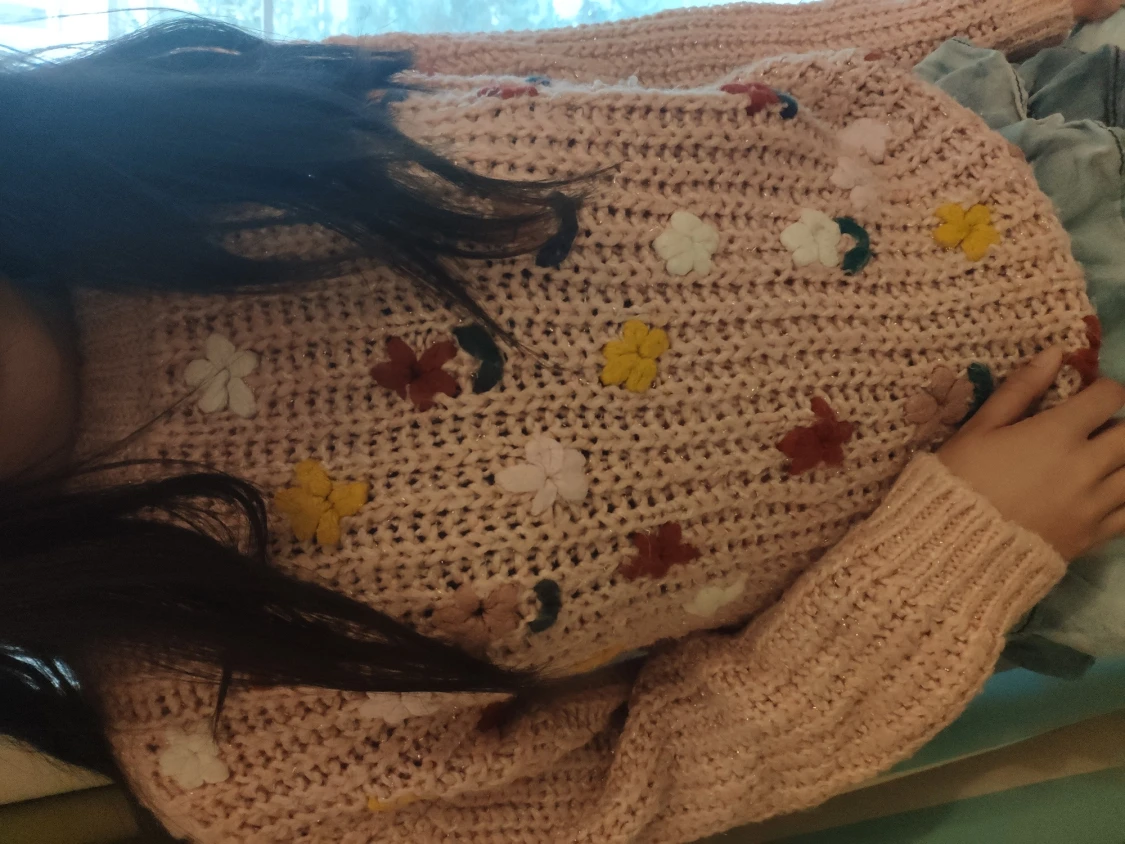 Mysig oversized stickad tröja från Zara