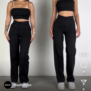 SÖKER!!  - Söker svarta kostymbyxor från madlady i strl 32/32 (regular). Är intresserad av både modellen hazel och Sally! Byxorna ska vara hela och rena. Hör av er vad ni har!☺️