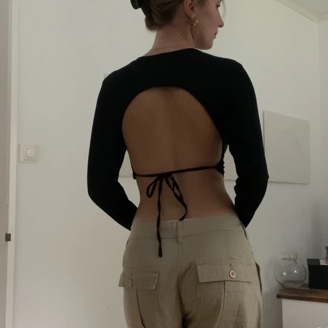 Topp med öppen rygg