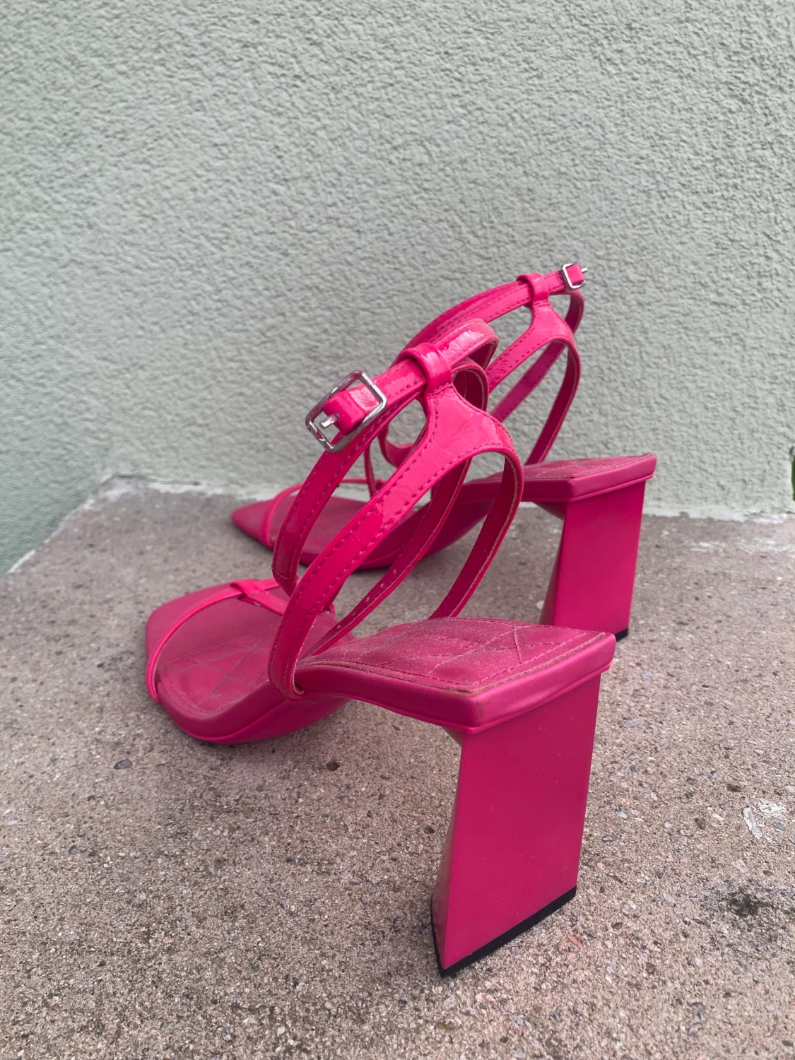 Rosa blockklackar - 90