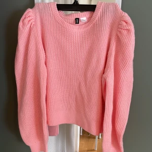 Stickad tröja - Rosa stickad tröja 