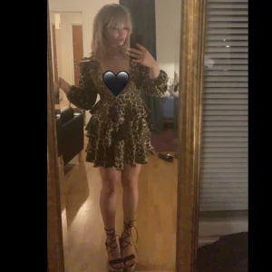 Dress  - 2 FÖR 1  cheetah klänning 