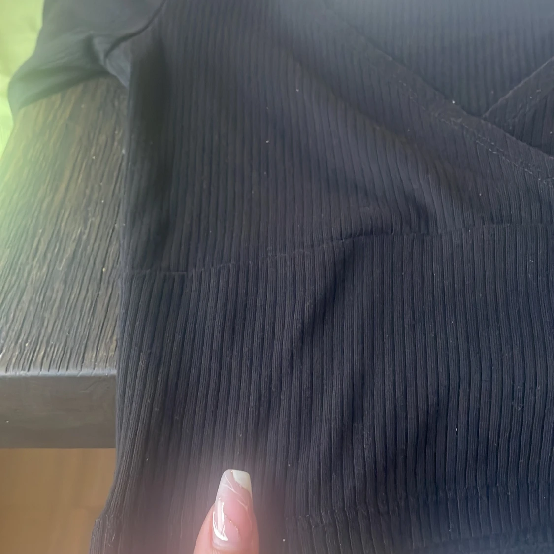 Långärmad topp v-ringad tröja  - 90