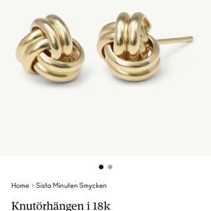 Knutörhängen guld - Jättefina som nya använder aldrig