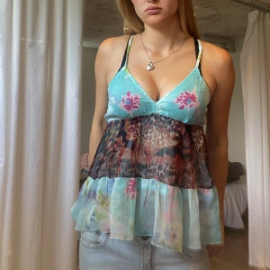 Y2k linne - Storlek S, vintage🩵