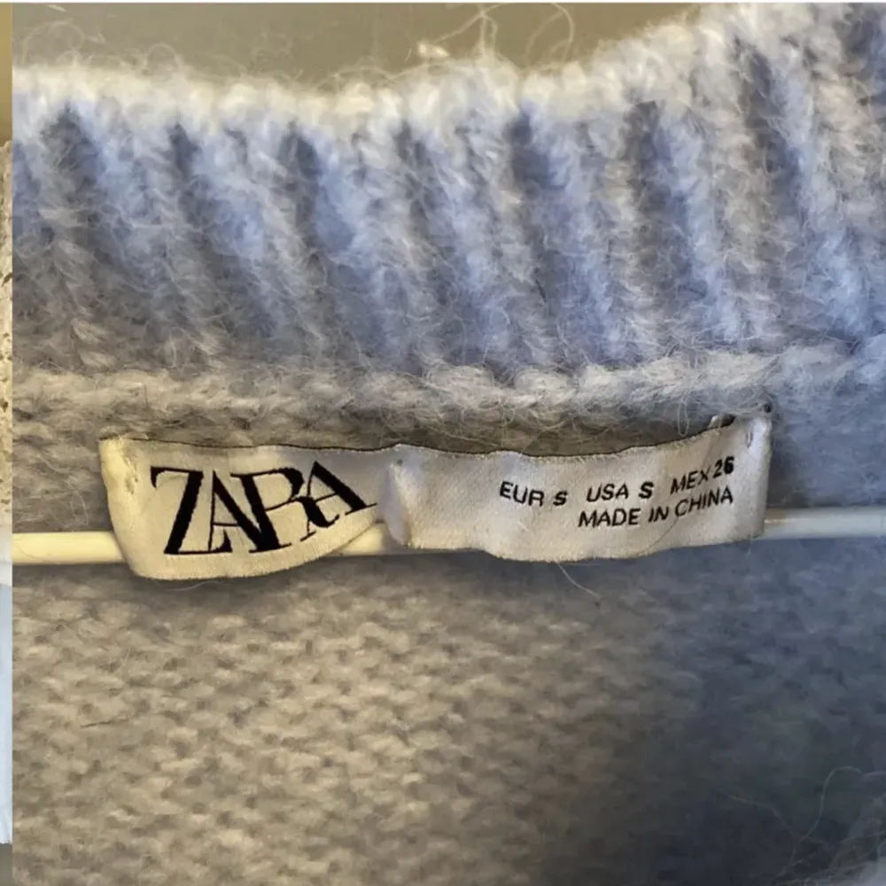 Fin tröja från Zara! Använd några gånger så den är i bra skick 💕💕 . Stickat.