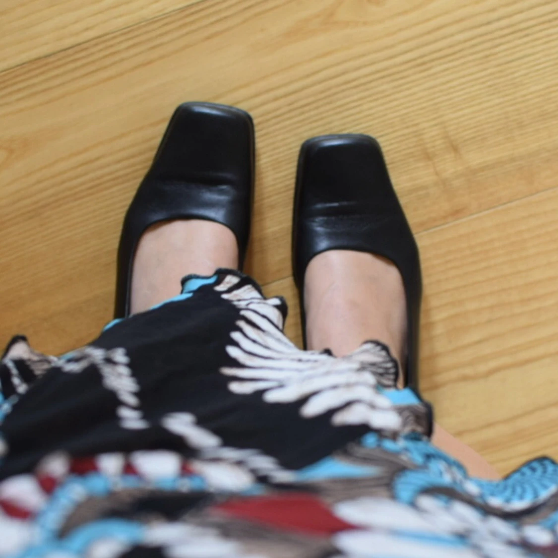 Vintage läderklackar  - 91