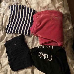 Märkeskläder  - Juciy couture byxor  Calvin Klein shorts  Gant tröja  Gant tröja randig   Paket pris 