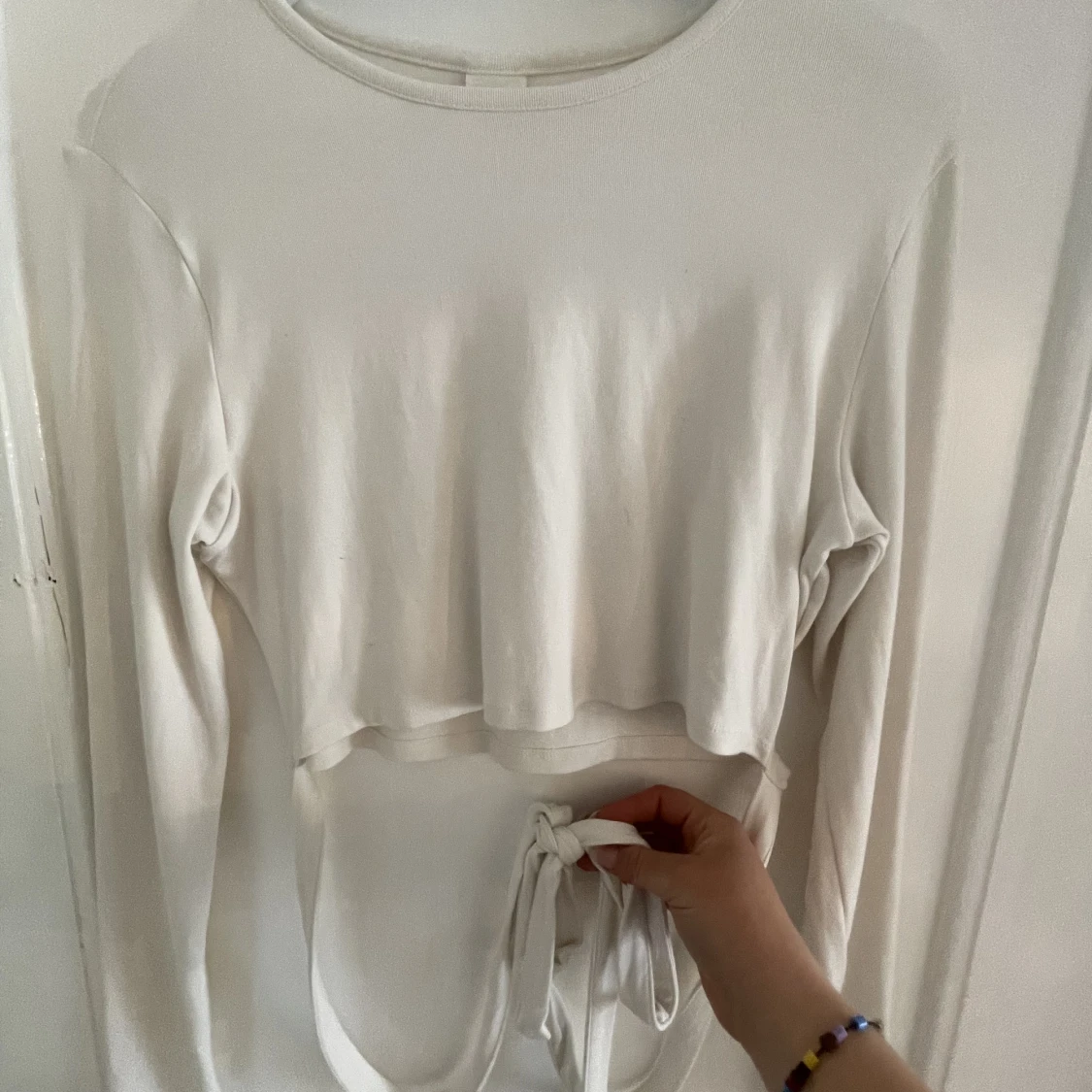 Croppad långärmad